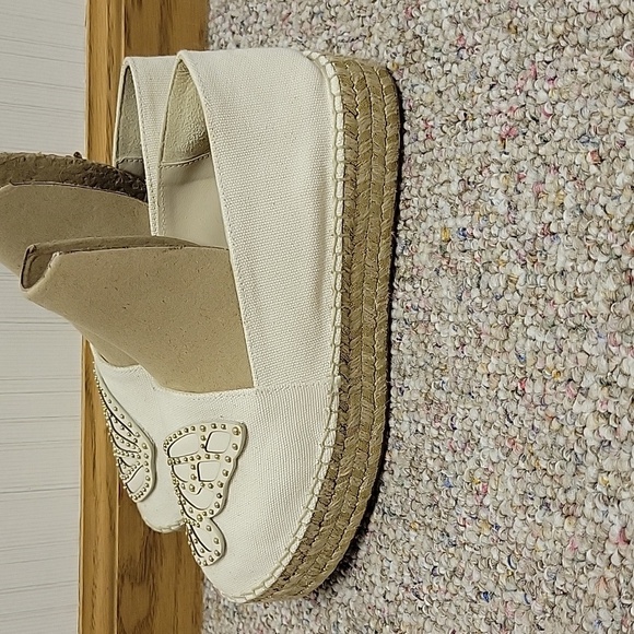 Sophia Webster Cream Espadrilles with Butterfly Accent, Women's Sz 36.5. NWT - Picture 2 of 8